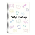 75 Sheets Challenge Planner Notebook Editable Multiple Functional Soft Challenge Planner Hardcover Calendar Planner Daily Work