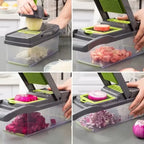 Home 14/16 in 1 Multifunctional Kitchen Vegetable Chopper Food Cutter Slicer Dicer Grater with Handle