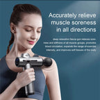 Portable Fascia Gun Vibration Massage Gun for Body Neck Back Deep Muscle Relaxation Fitness Slimming One Head