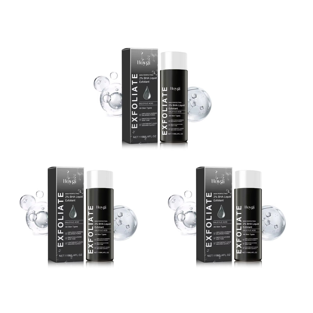 Exfoliant Facial Essence 2% BHA Salicylic Acid Liquid - Pimple Reducing Dark Spot Corrector Pore Minimizing Hydrating Smoothing