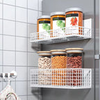 1Pc Strong Magnetic Spice Rack-No-Drill,Space-Saving Kitchen Organizer for Refrigerator & Microwaves with Super Magnetic Suction