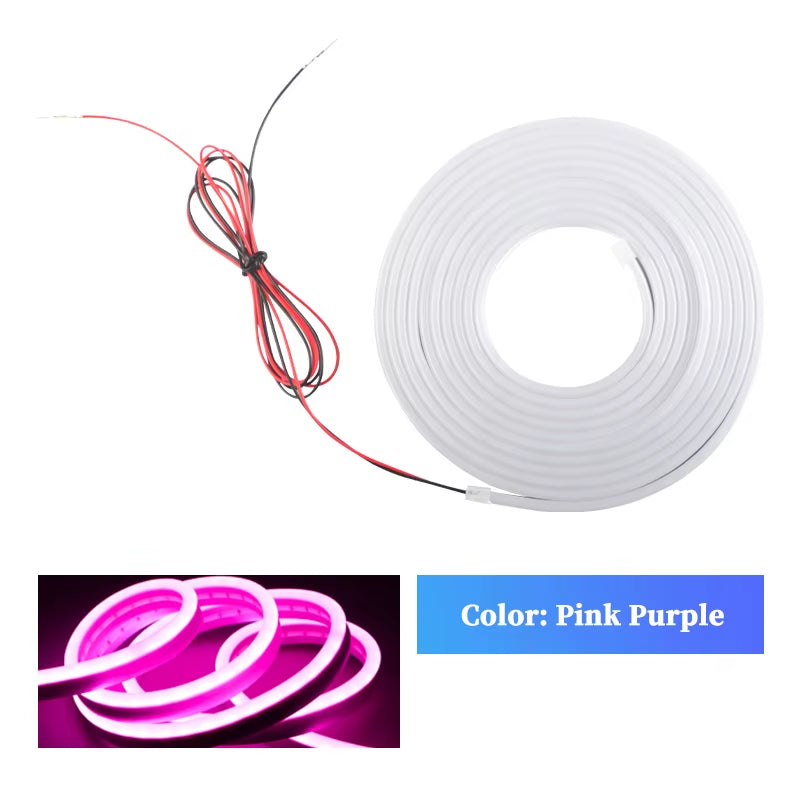 Car Trunk Dynamic Flowing Light Strip 4M/2M Automatic On/Off Scanning Lamp Flexible Waterproof Light Strip Hidden Installation