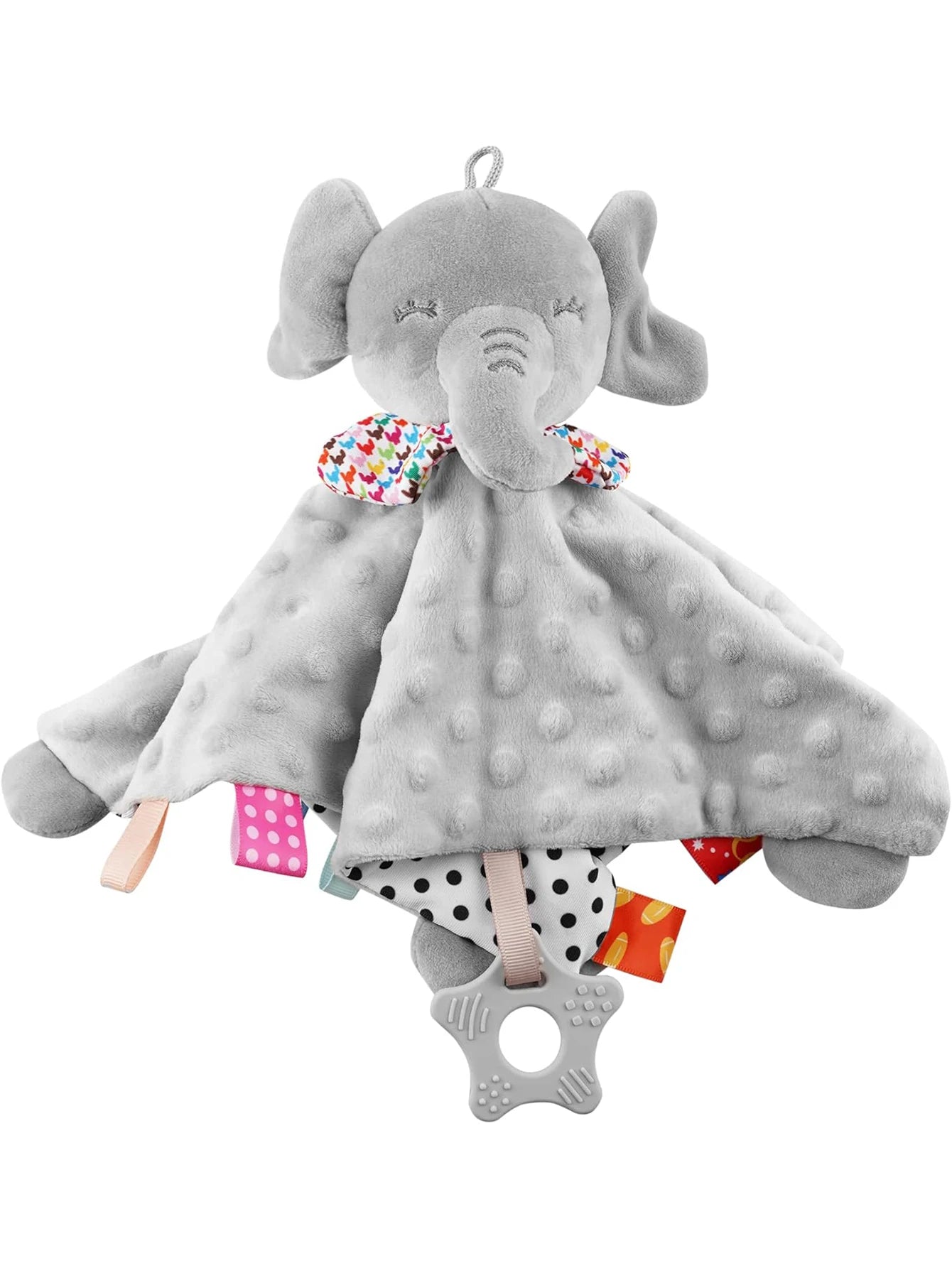 Elephant Baby Comforter Blanket Soft Appease Towel Baby Rattle Animals Toys Soothe Reassure Sleeping Towel Lathe HangingToddler Image principale du produit