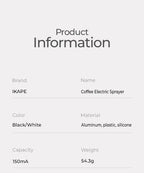 IKAPE Coffee Bean Atomizer,Espresso Machine Accessories,20ml Anti-Static Spray Bottle,Coffee Tool for Home & Commercial Grind