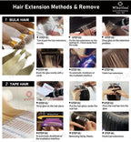 2025 Original V UV Light Hair Extension Kit Complete Set with Long-Lasting UV Glue and  Remover Machine - Salon Styling Tools