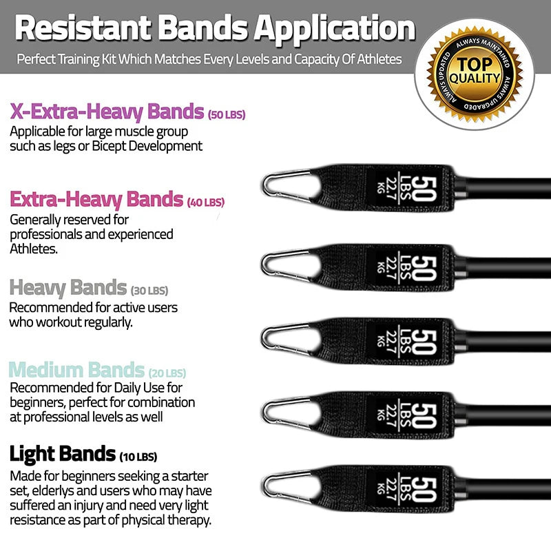 Resistance strap with handle: used for muscle training, strength building, body shaping, yoga, home fitness equipment - natural