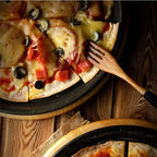 Nonstick Carbon Steel Pizza Crisper Trays Pizza Baking Pan Mold with Holes Round Deep Dish Plate