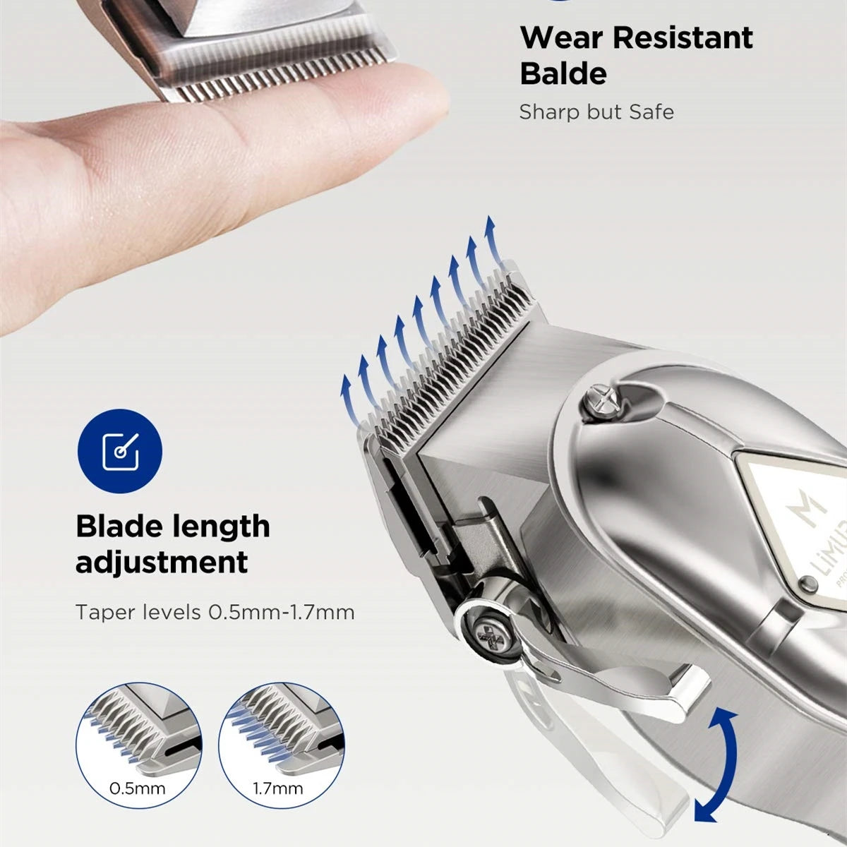 2024 Limural Home appliance Hair Clippers Professional Cordless Clippers Hair Cutting Beard Barbers Electric shaver for men