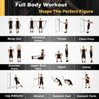Resistance strap with handle: used for muscle training, strength building, body shaping, yoga, home fitness equipment - natural