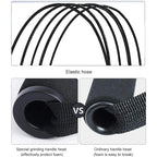 Resistance strap with handle: used for muscle training, strength building, body shaping, yoga, home fitness equipment - natural
