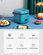Mini Rice Cooker Automatic Household Kitchen Electric Cooking machine 1-2 People Food Warmer Steamer 1.2L Small Rice Cooker