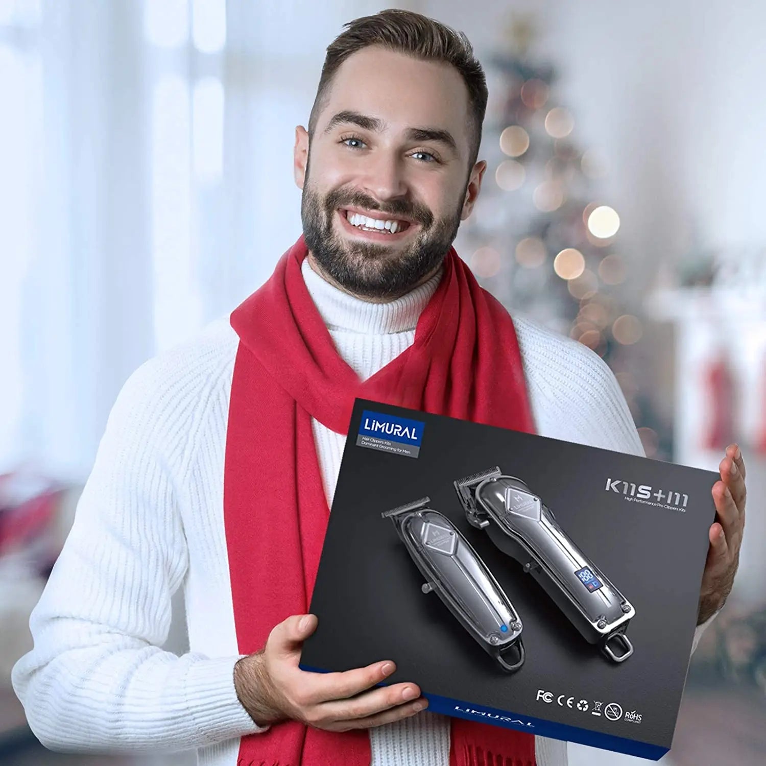 2024 Limural Home appliance Hair Clippers Professional Cordless Clippers Hair Cutting Beard Barbers Electric shaver for men