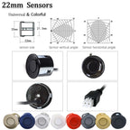 SINOVCLE 4 Sensors Buzzer 22mm Car Parking Sensor Kit Reverse Backup Radar Sound Alert Indicator Probe System 12V  Free Shipping