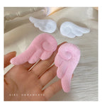 2PCS Cute Plush Children Side Hair Clips Anime Angel Cosplay Wings Hair Accessories Girls Cartoon Barrettes Headwear Hairpins