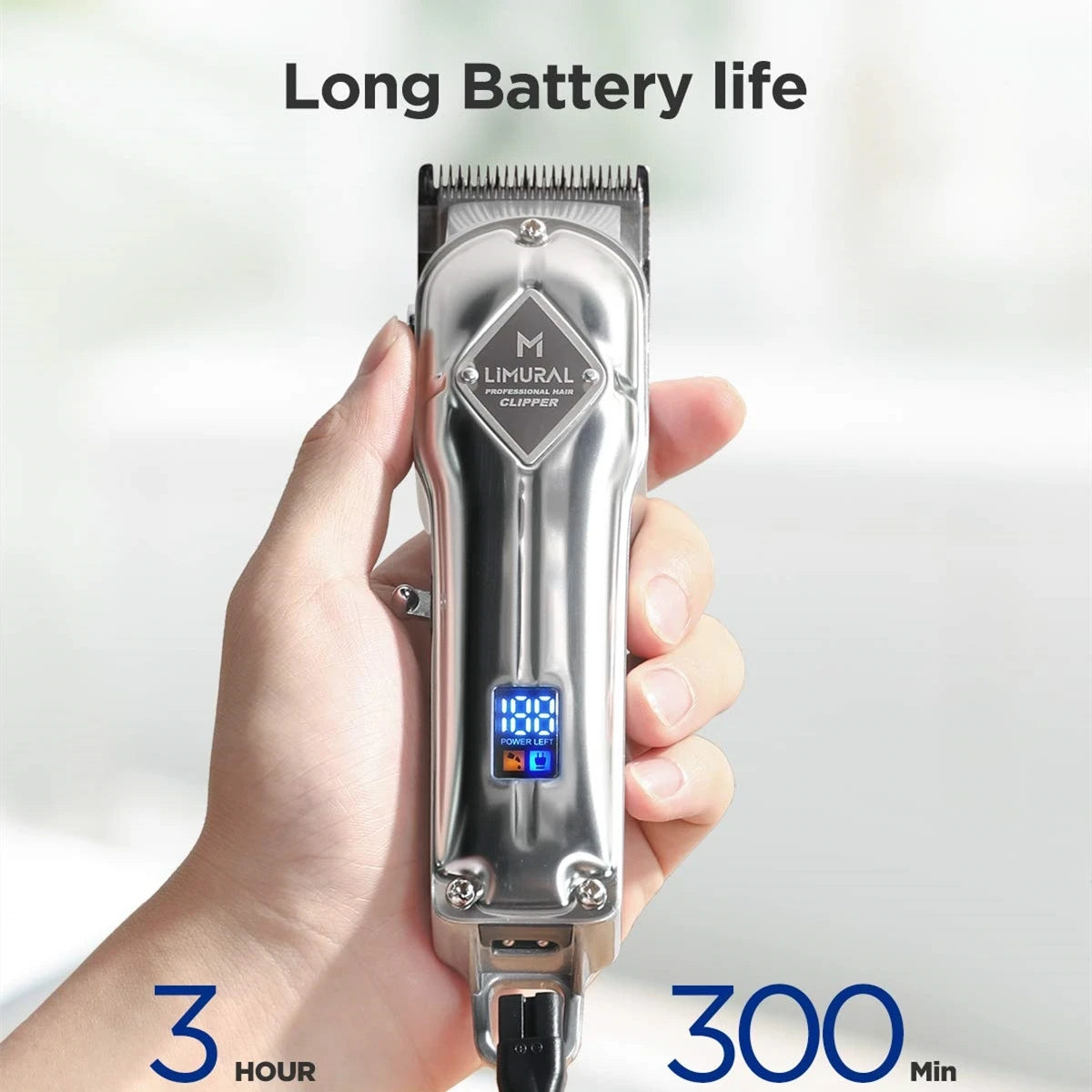 2024 Limural Home appliance Hair Clippers Professional Cordless Clippers Hair Cutting Beard Barbers Electric shaver for men