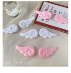 2PCS Cute Plush Children Side Hair Clips Anime Angel Cosplay Wings Hair Accessories Girls Cartoon Barrettes Headwear Hairpins