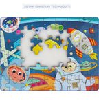 Hot New 60 Pieces Wooden Puzzle Toys for Children Cartoon Vehicle Animal Wood Jigsaw Baby Learning Educational Toy Kids Gift