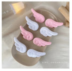 2PCS Cute Plush Children Side Hair Clips Anime Angel Cosplay Wings Hair Accessories Girls Cartoon Barrettes Headwear Hairpins