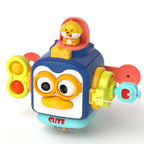 Baby Busy Board Cube Montessori Sensory Toys for Toddler Educational Learning Activities Travel Toy Lock Box Fine Motor Skill