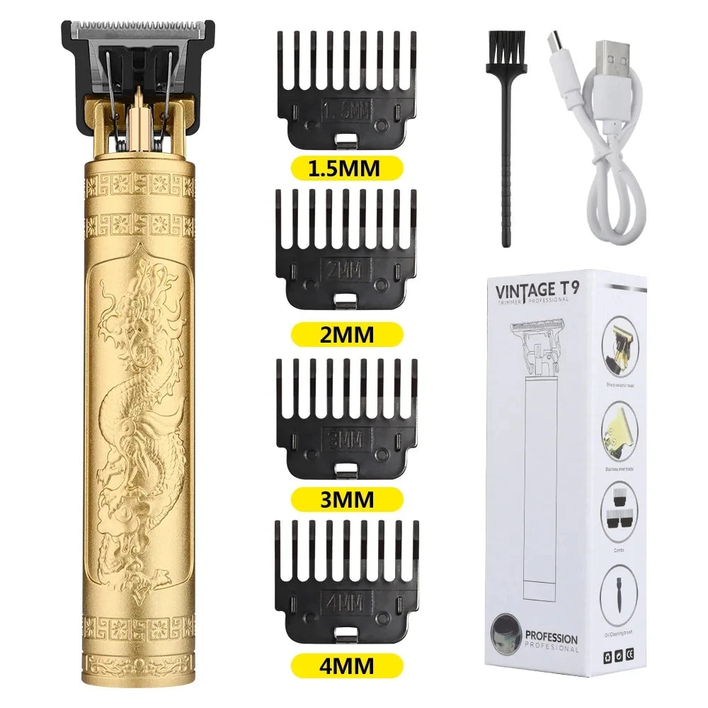 Retro T9 Original Haircutting Machine Set Jackets Trimmer Men's Electric Shaver Male Lence Pro Barber Shaver for Sensitive Areas Imagem principal do produto