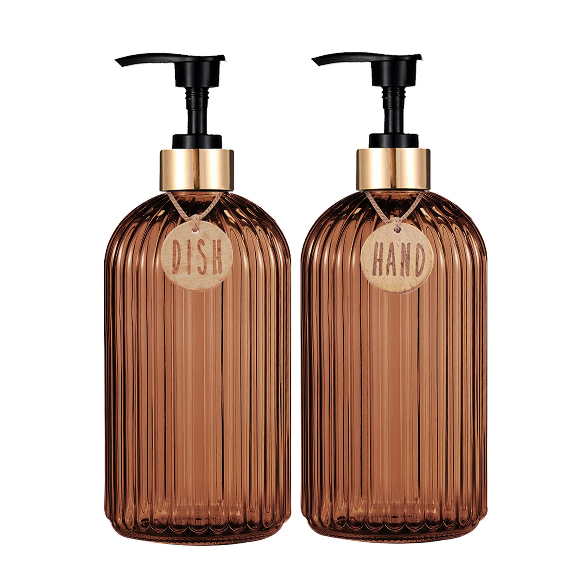 New Home Apartment Decoration Dish Soap Dispenser Bottle Reusable Hand Press Liquid Refill Bottle Kitchen Bathroom Soap Bottle