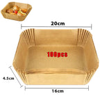 50/100Pcs Air Fryer Disposable Paper Non-Stick Airfryer Baking Papers Round Air-Fryer Paper Liners Paper Kitchen Accessories