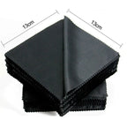1/20/100/300 pcs/lot Black Microfiber Sunglasses Eyeglasses Cleaning Cloth 13*13cm Glasses Eyewear Clean Lens Cloth 2030