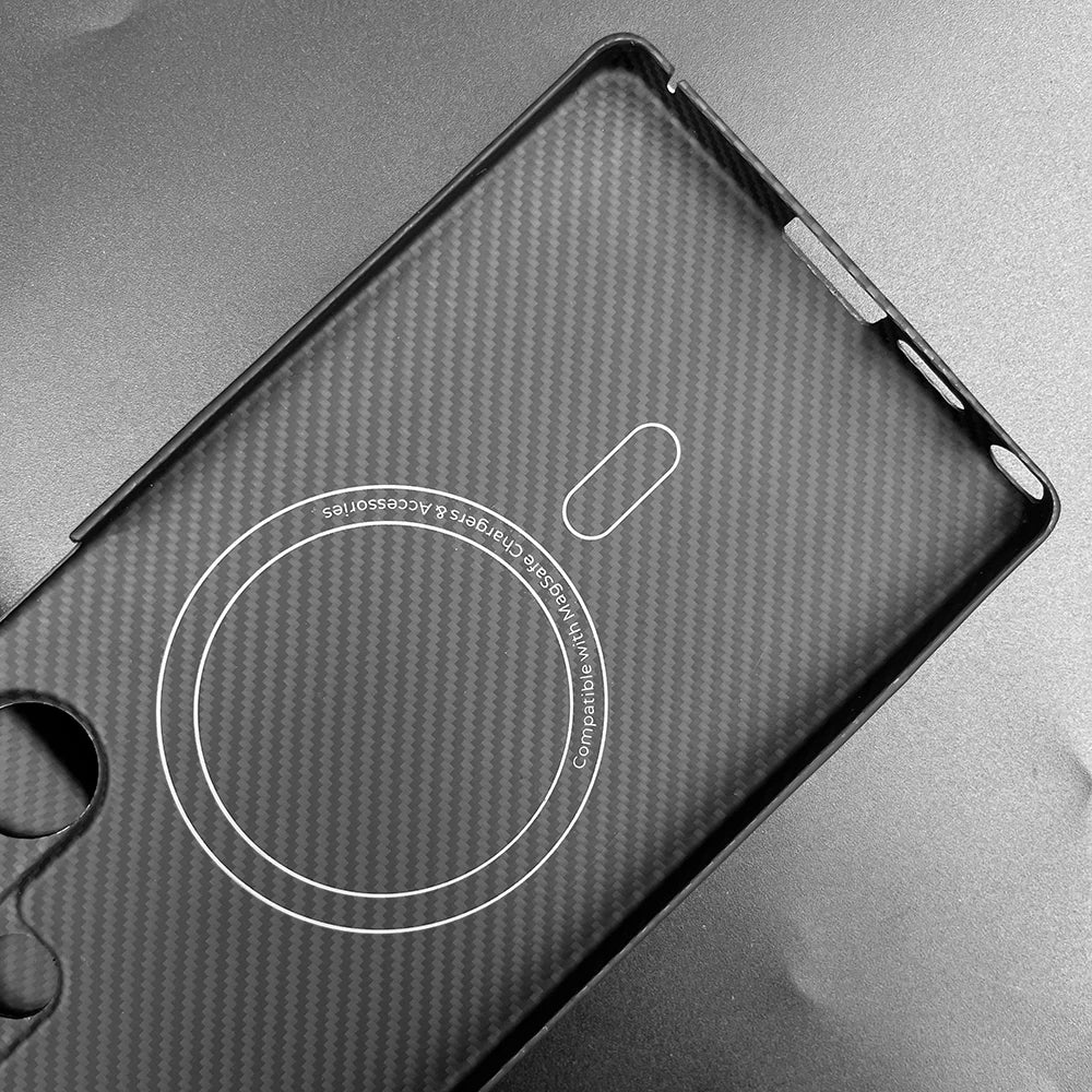 Carbon Fiber Case For Samsung Galaxy S25 Ultra/S25+/S25/S25 Edge Lens Camera Protection Aramid Fiber Cover Lightweight Slim Case