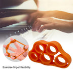 5 Finger Finger Strength Grip Band Mini Silicone Hand Exerciser Gripper Muscle Building Injury Recovery for Gym Fitness Training