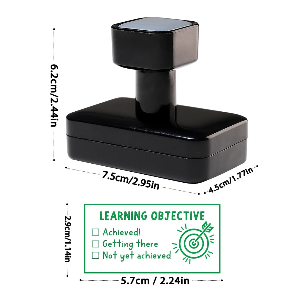 Learning Goal Stamp Set - Achieved, being achieved, not yet achieved - Teacher Grading Stamp - English Text Grading Stamp This w