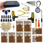 Auto Tire Repair Kit - Puncture Plug Tools, Tyre Puncture Emergency Kit for Universal Tires, with Stirring Glue Repair Tool