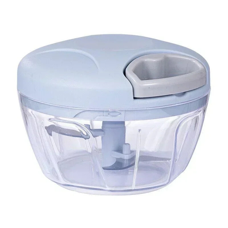 500/900ML Rope Grinder Vegetable Cutter Kitchen Garlic Puller Minced Garlic Chili Fruit Puree Garlic Mixer Rotary Food Processor