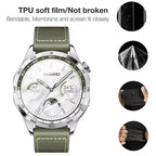 Hydrogel Film Universal Round Watch Screen Protector Film 1-5Pcs 26-46mm 29mm 30mm 31mm 32mm 33mm 34mm 35mm 36mm 37mm 38mm 39mm