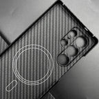 Carbon Fiber Case For Samsung Galaxy S25 Ultra/S25+/S25/S25 Edge Lens Camera Protection Aramid Fiber Cover Lightweight Slim Case