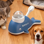 NEW Slow Feeder Dog Toy, Whale Puzzle Treat Dispenser For Mental Enrichment, Healthy Feeding & Indoor Exercise For All Dogs