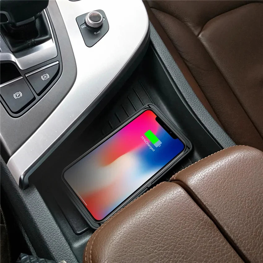 120W Wireless Charger Car Silicone Pad Stand For iPhone 17-12 Xiaomi Samsung Huawei Mobile Phone Fast Car Wireless Charging