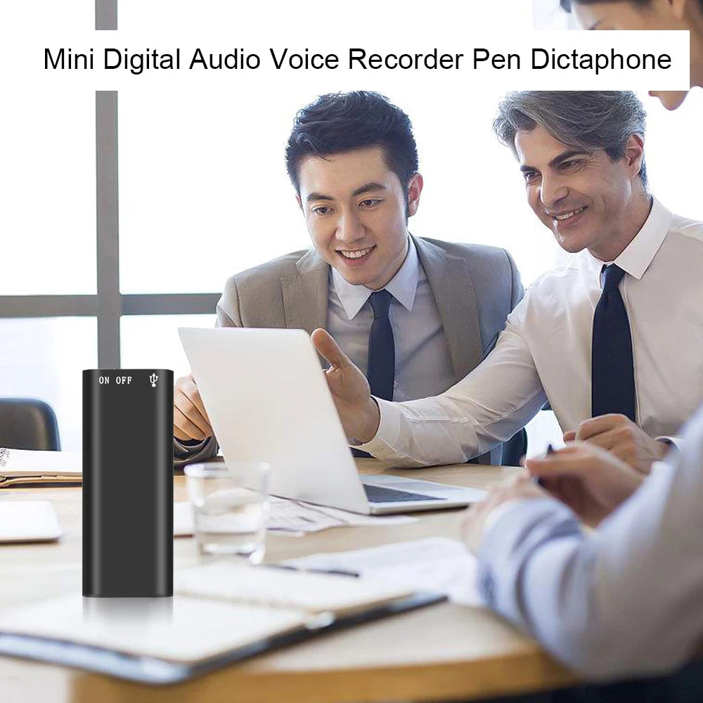 High Quality 3-in-1 Mp3 Player Professional Voice Digital Audio Mini Voice Recorder 192Kbps Recording WAV for Study Meeting Use