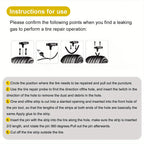 Emergency Roadside Tire Repair Kit - Universal for All Vehicles (Car, Motorcycle, Truck, RV)
