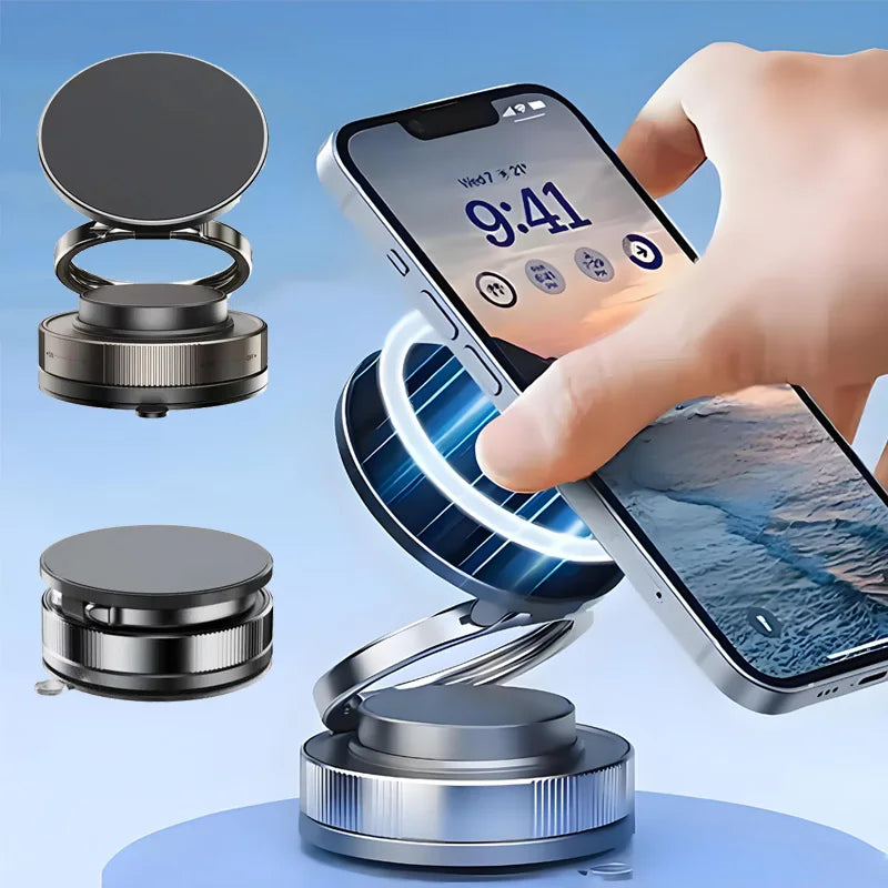Magnetic Phone Holder for car 360° Rotatable Foldable & Adjustable Magnetic Car Mount ,Suction Cup Phone Holder for Car/Mirror Imagen principal del producto