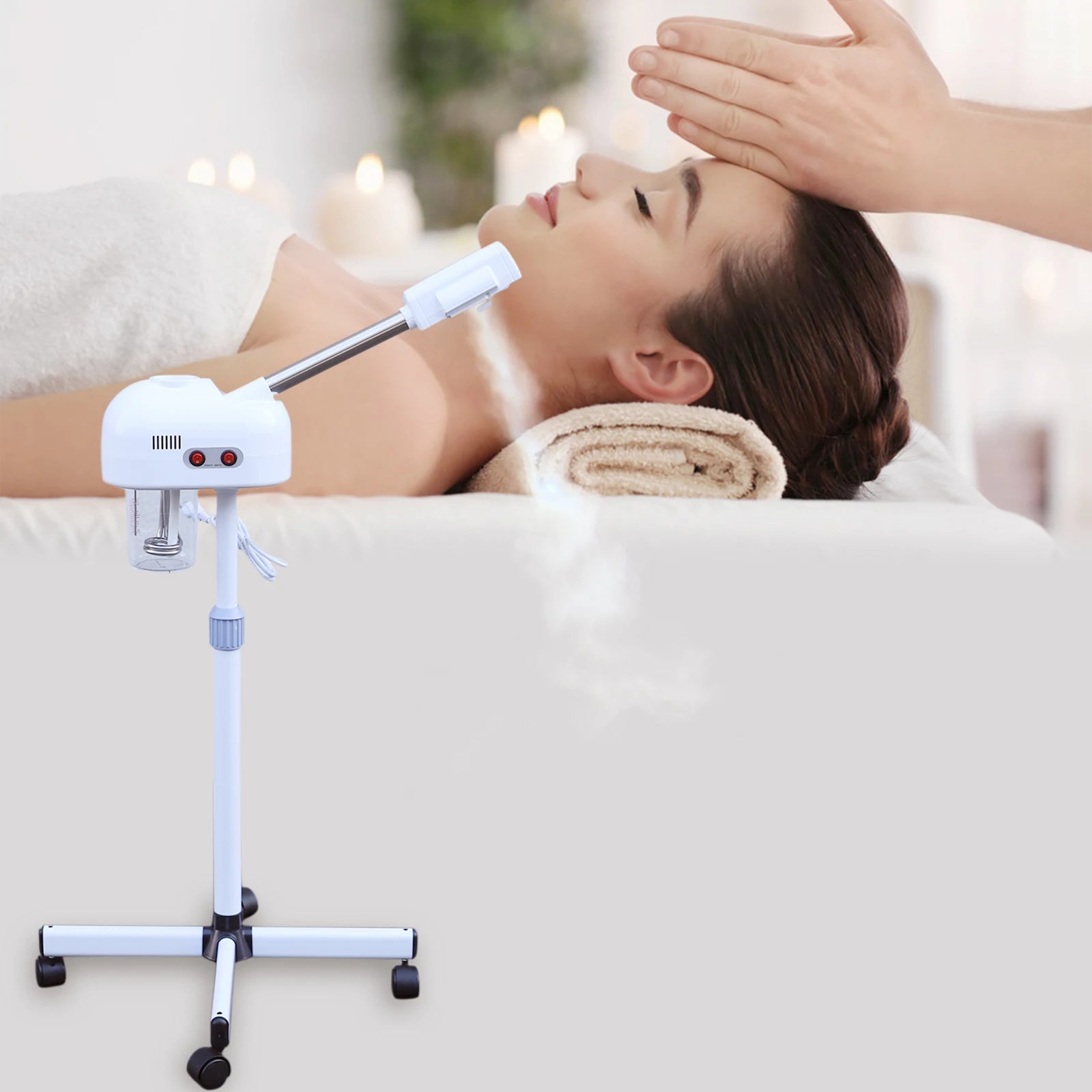 Ozone-infused Facial Steamer Skin Care Equipment Skin Moisture Remove Dirt & Oil From Pores for Salon Beauty & Spa & Home Imagen principal del producto