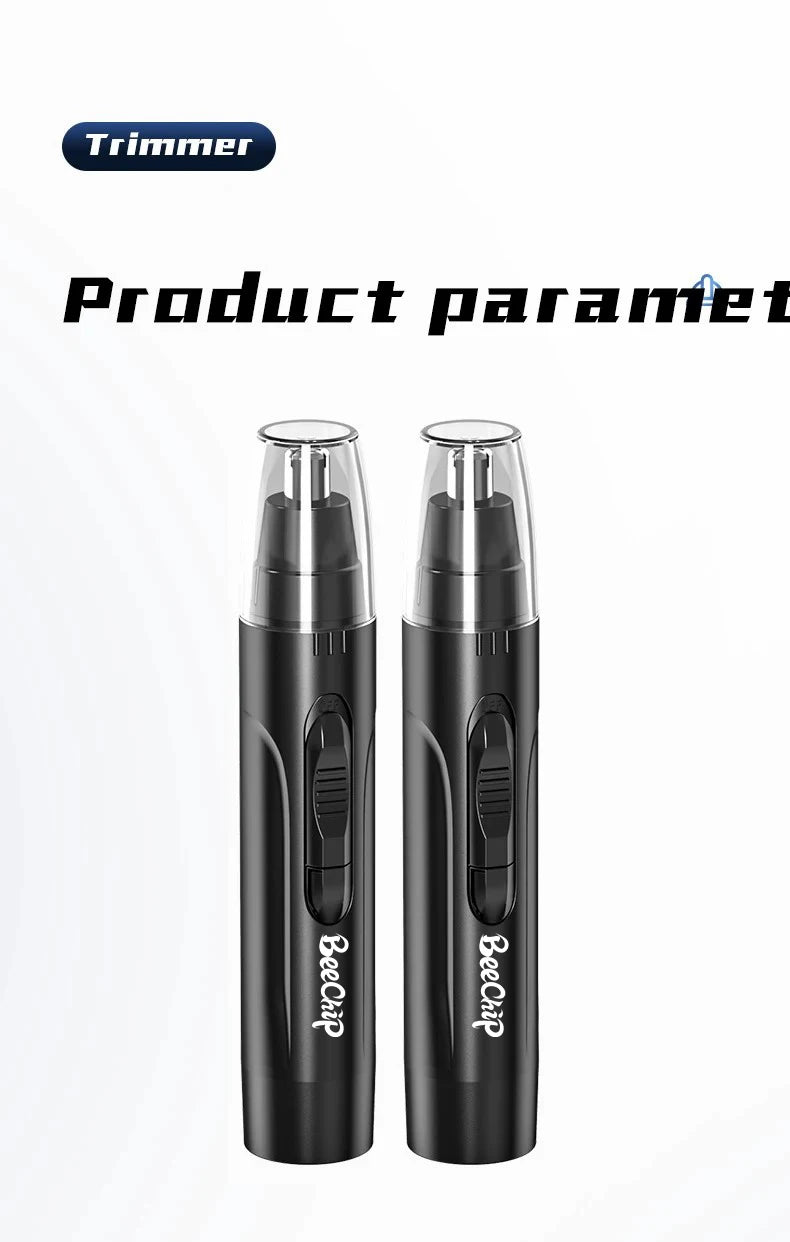1 PCS Black Electric Nose Hair Trimmer Ear and Nose Hair Trimmer Professional Painless Nose Hair Trimmer For MenAnd Women