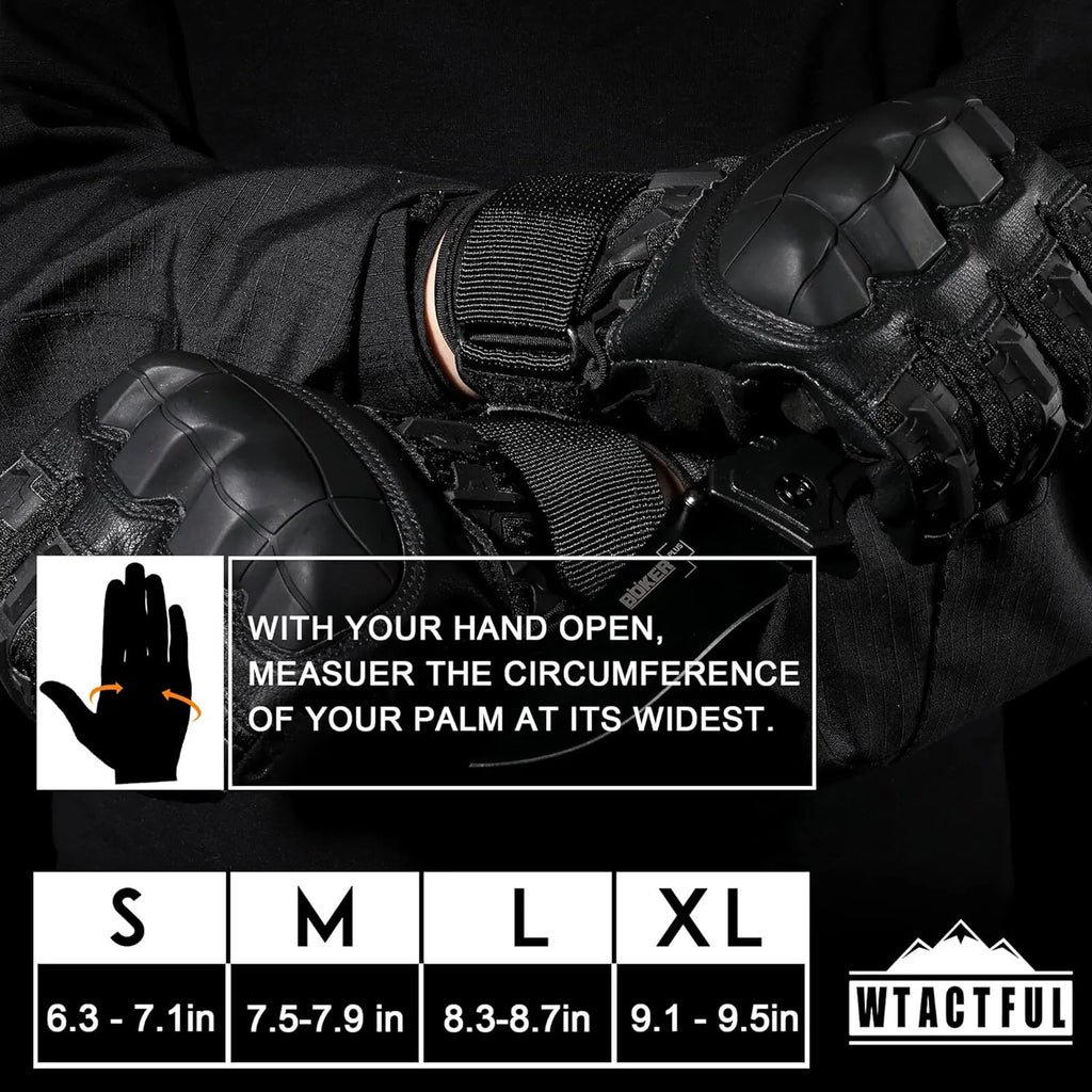 Tactical Full Finger Gloves for Men Ultimate Impact Protection Gloves Non-Slip Riding Shooting Fishing Multi-functional Gloves