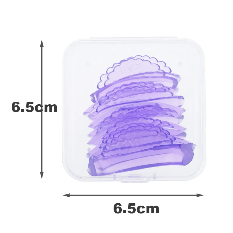 5Pairs Eyelash Perm Pads Silicone Lash Lifting Rods Shell-shape 3D Eyelash Extension Curler Lash Perm Shield Makeup Accessorie