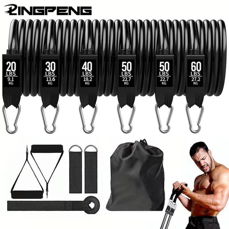 Resistance Bands Set, Exercise Bands With Door Anchor, Handles, Carry Bag, Legs Ankle Straps For Resistance Training Image principale du produit