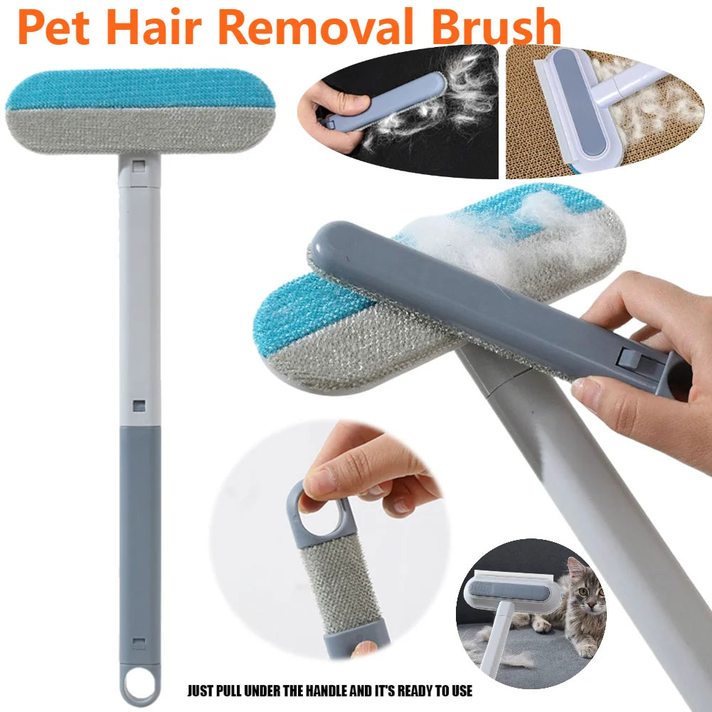 3 in 1 Pet Hair Remover Brush Long Handle Window Cleaning Brush Pet Fur Cleaning Tool Cat Dog Hair Remover Brush Pet Supplies Imagem secundária do produto
