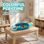 Children Play Kitchen Set with Simulated Dishwasher Sink Hand Basin Electric Circulating Water Toy for Boys Girls Kids Role Play
