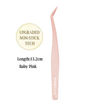 Anti-Stick Applicator No Glue Eyelashes Non Stick Coated Stainless Steel Tweezer Glue-free Eyelashes Beginner-Friendly tools