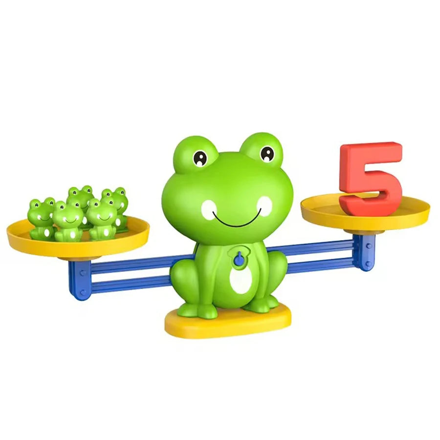 Mathematical Intelligence Math Toys Funny Frog Scale Children's Early Education Toys Addition Subtraction Balance Enlightenment Main image