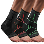 1 Pcs Ankle Brace Compression Sleeve, Adjustable Ankle Support Strap for Sprained, Plantar Fasciitis, Injury Recovery, Running