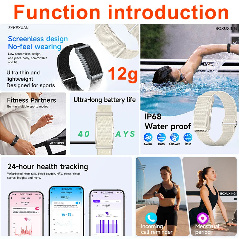 New Sport Fitness Tracker Smart Bracelet Men Women Heart Rate Sleep Monitor Pedometer Call Reminder Waterproof Smartwatch Band